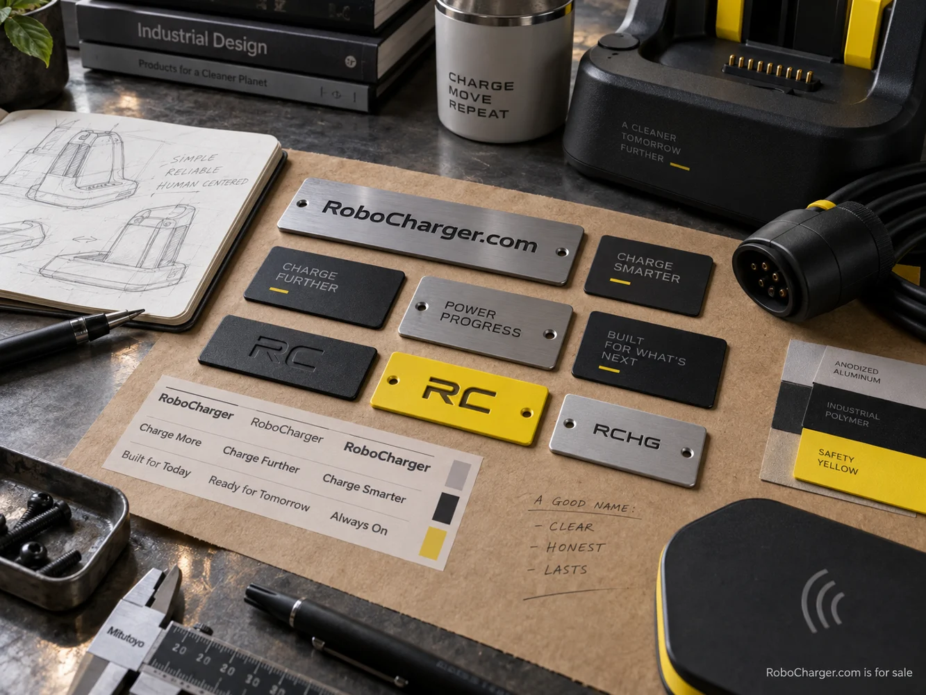 Charger product housing and labeling detail